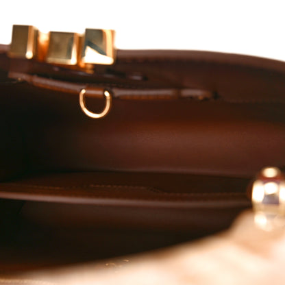 Louis Vuitton Calfskin Resin Capucines BB Smoked Tan 5 of 10