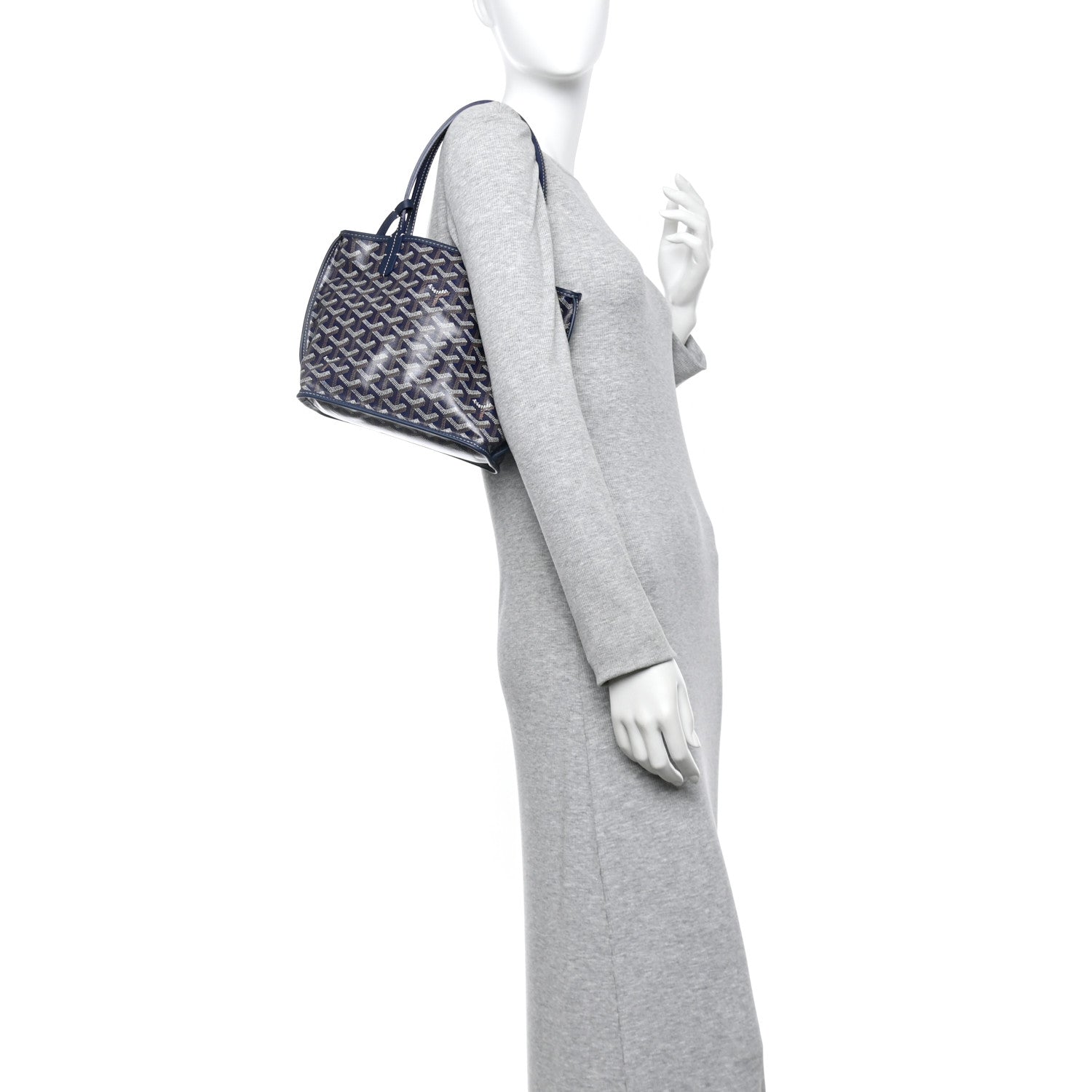 Goyard Goyardine Reversible Mini Anjou Blue Marine 2 of 17