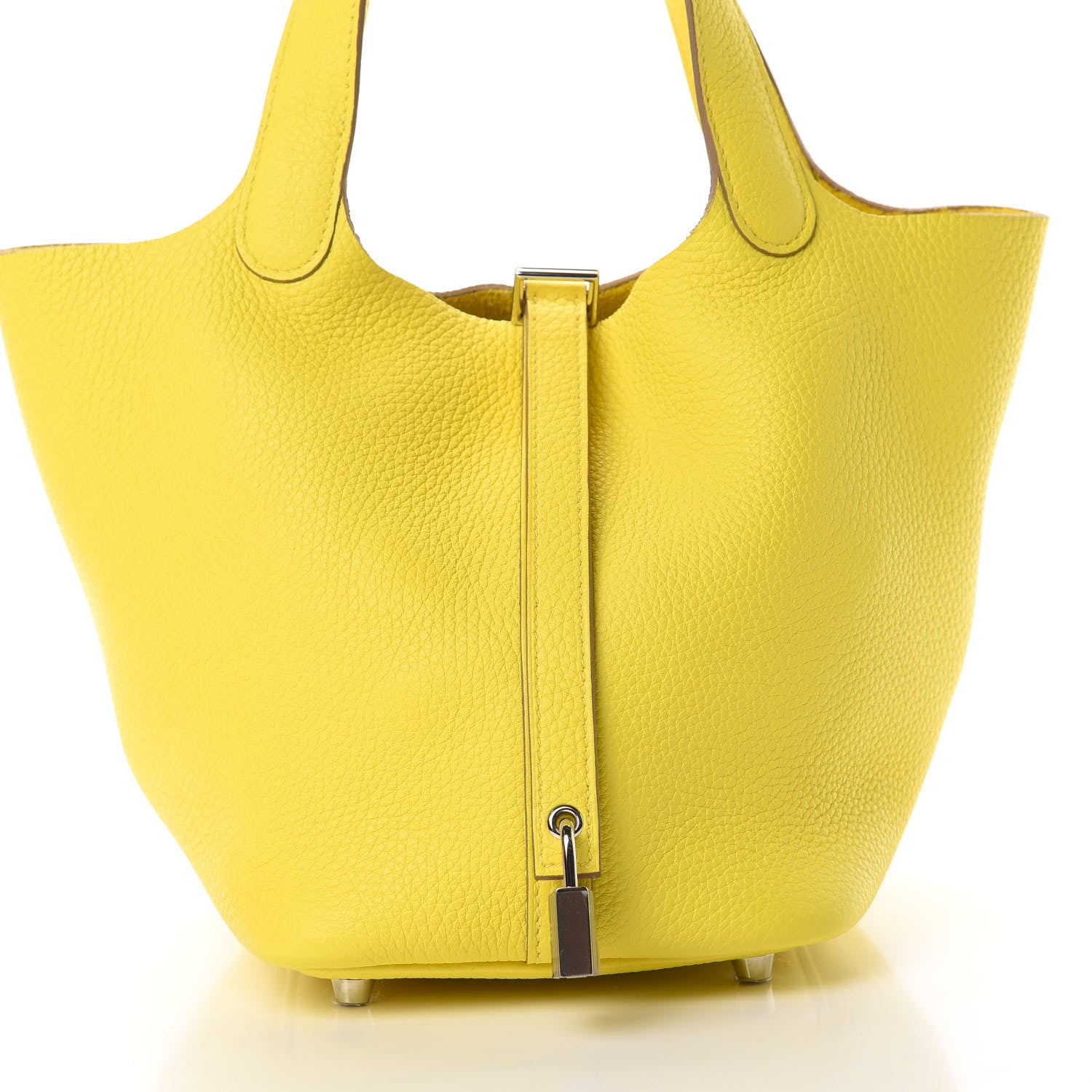 Hermes Taurillon Clemence Picotin Lock 18 PM Lime 10 of 11