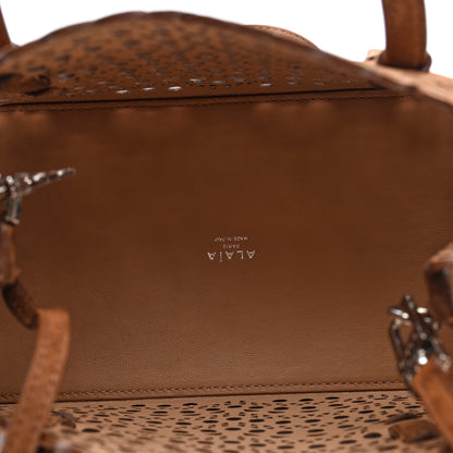 Alaia Nubuck Vienne Wave Mina 25 Bag Terre d'Ombre 6 of 10