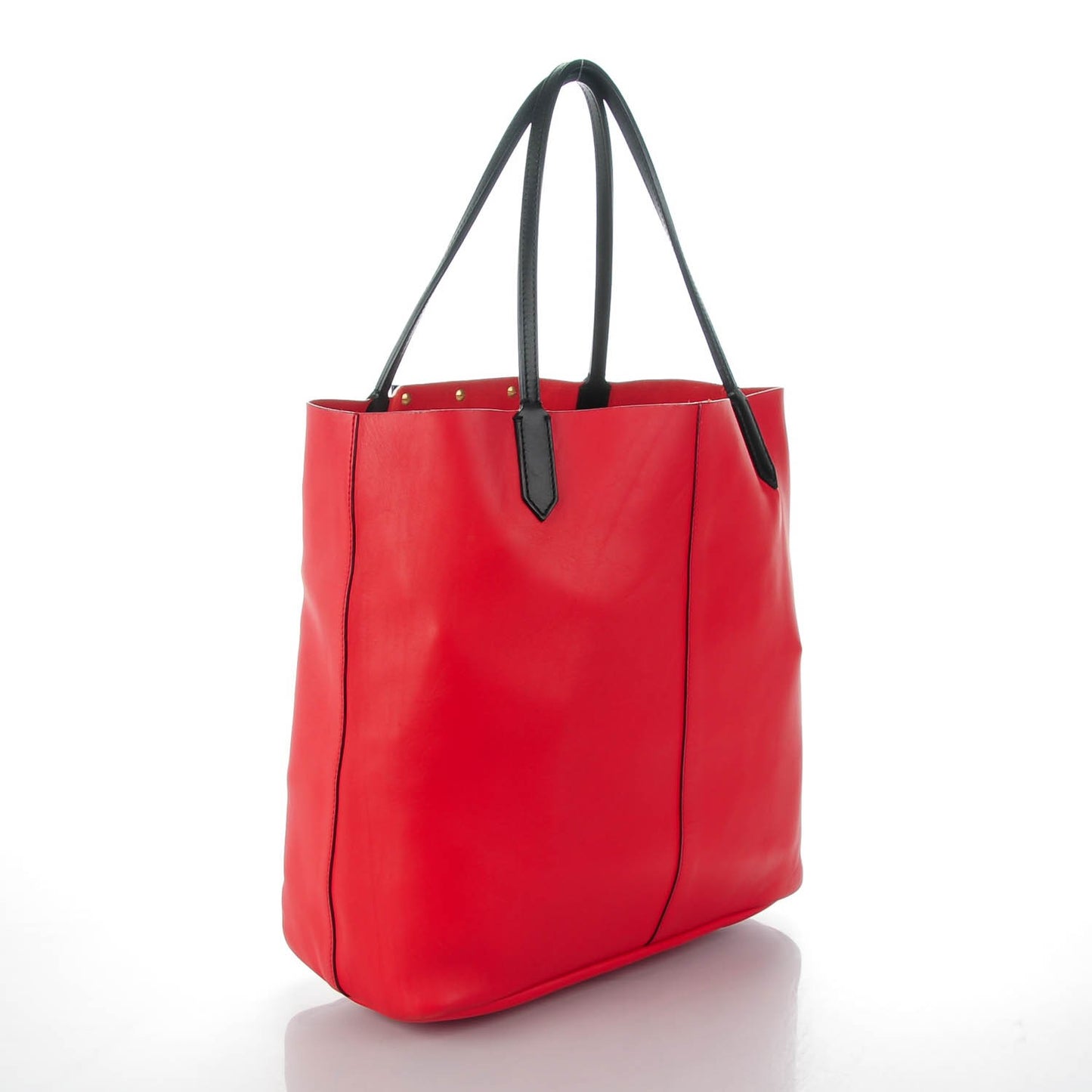 Calfskin Large Antigona Tote Red Black