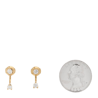 Anita Ko 18K Yellow Gold Diamond Classic Round Orbit Earrings 2 of 4