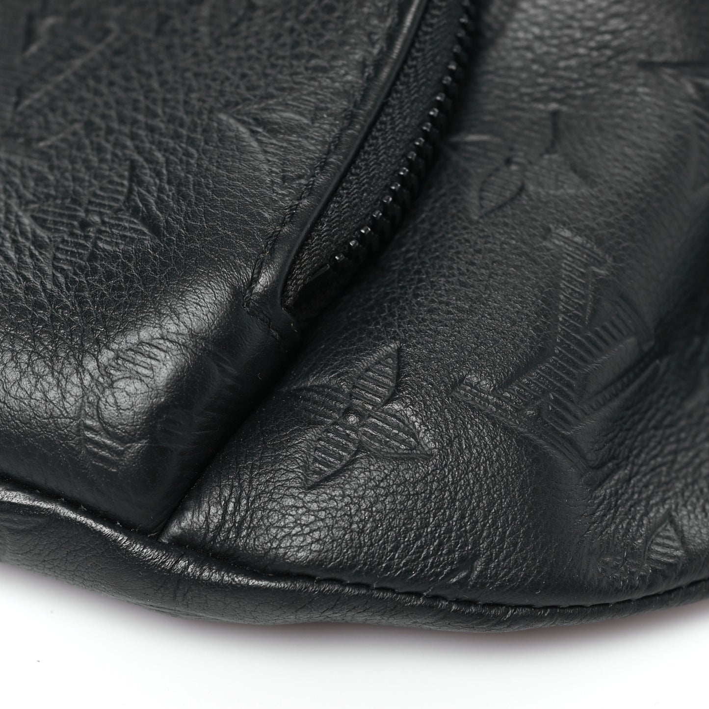 Calfskin Monogram Shadow Rush BumBag Black