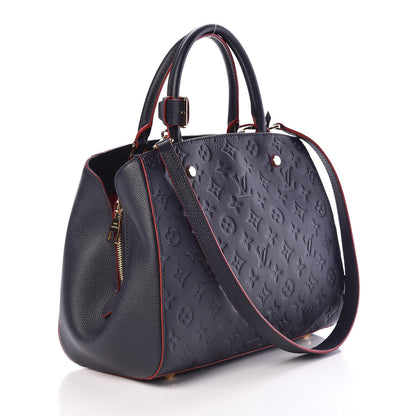 Louis Vuitton Empreinte Montaigne MM Marine Rouge 3 of 11