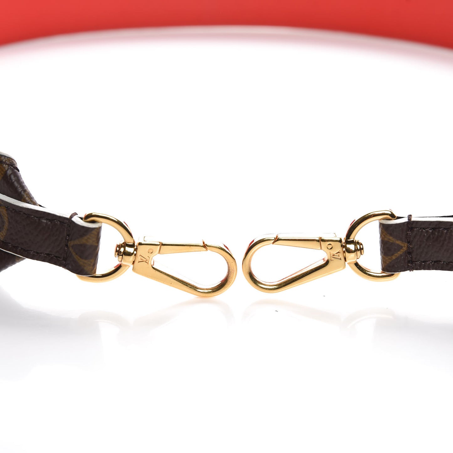 Monogram Bandouliere Shoulder Strap Red