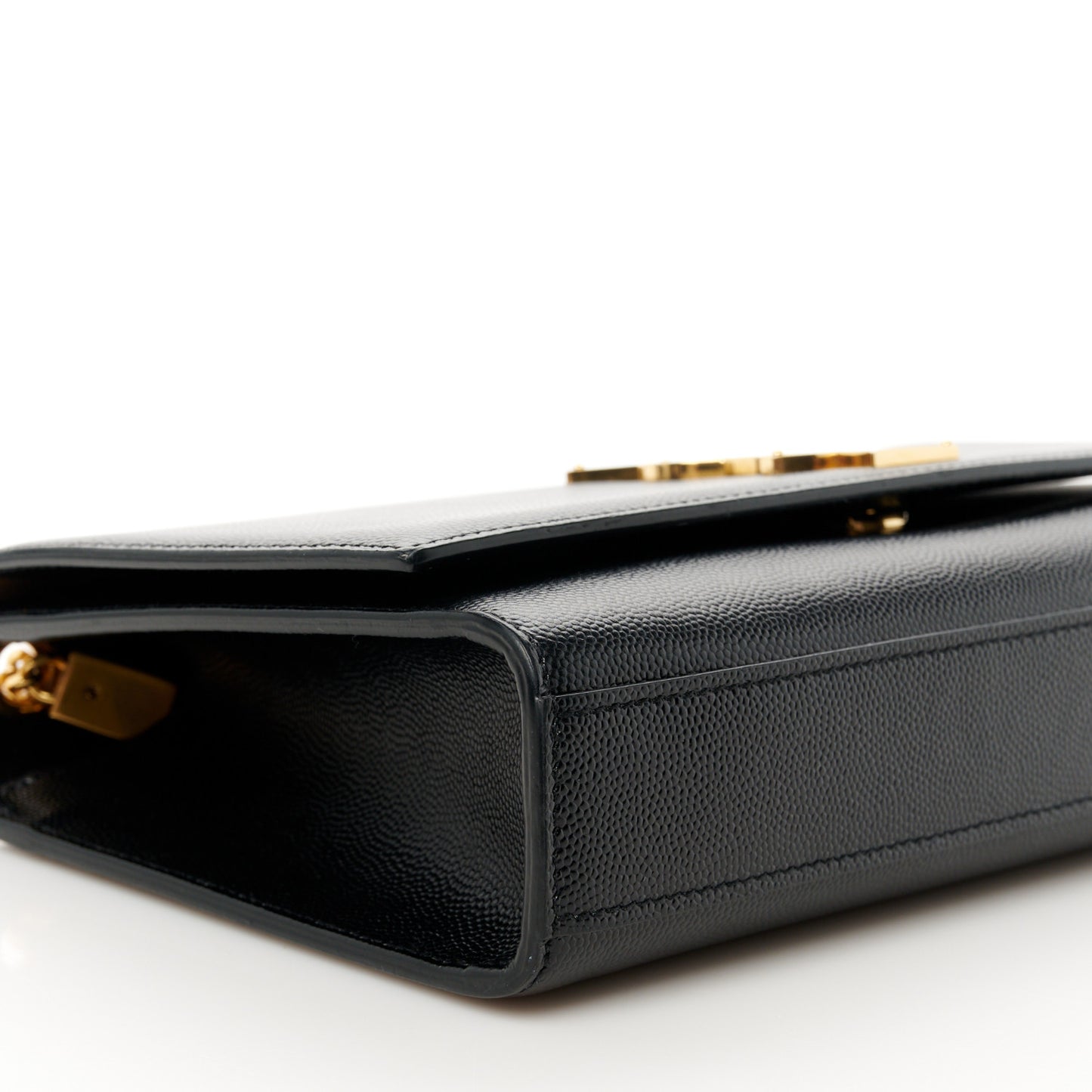 Grain De Poudre Medium Classic Monogram Kate Satchel Black