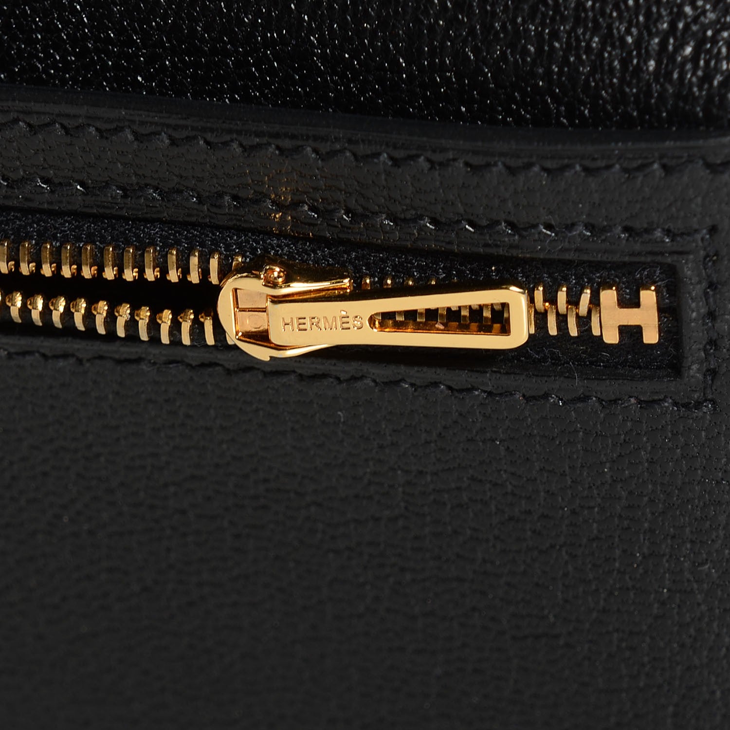 Hermes Chevre Mysore Bearn Gusset Wallet Black 9 of 11