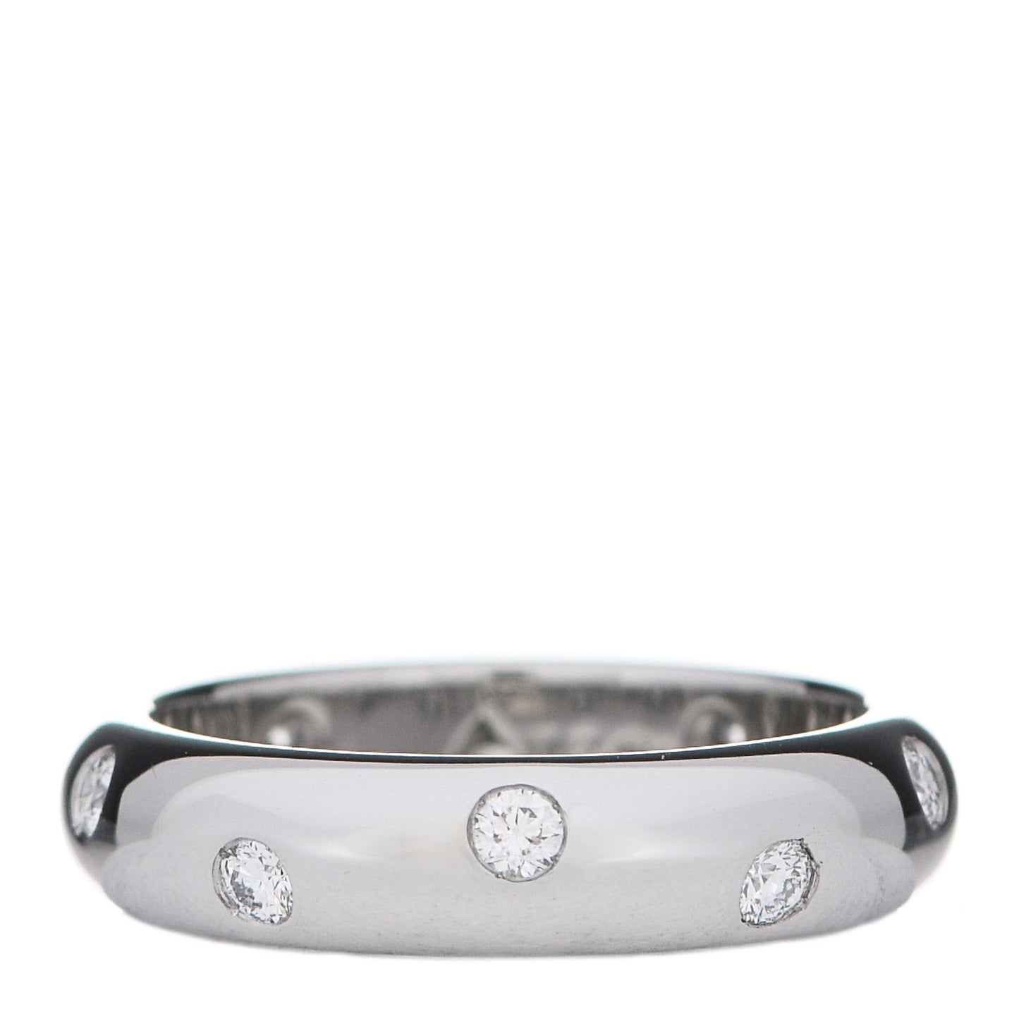 Platinum Diamond 4mm Etoile Band Ring 46 3.75