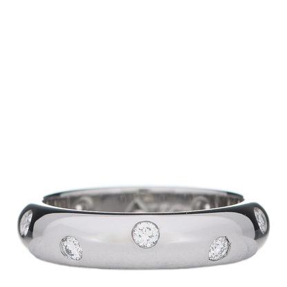 Tiffany Platinum Diamond 4mm Etoile Band Ring 46 3.75 1 of 6