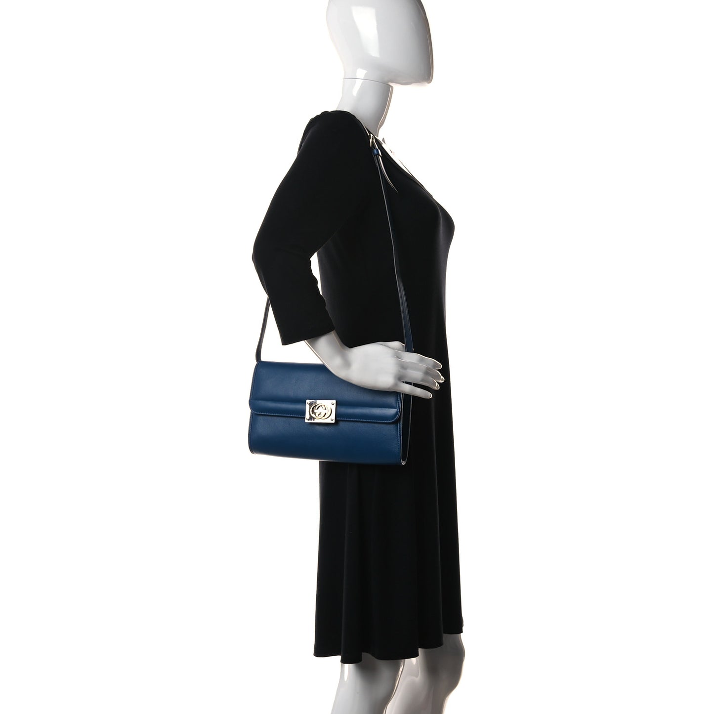 Lambskin Linea Matisse Shoulder Bag Blue