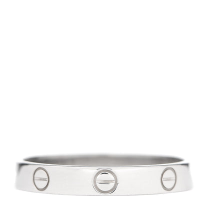 Cartier 18K White Gold 3.5mm LOVE Wedding Band Ring 63 10.25 3 of 4