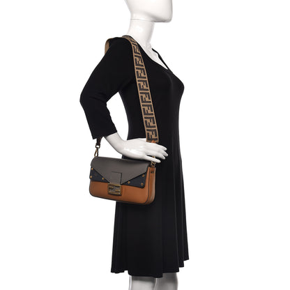 Fendi Vitello Grace FF 1974 Baguette Nocciolo Argilla Notte 2 of 14