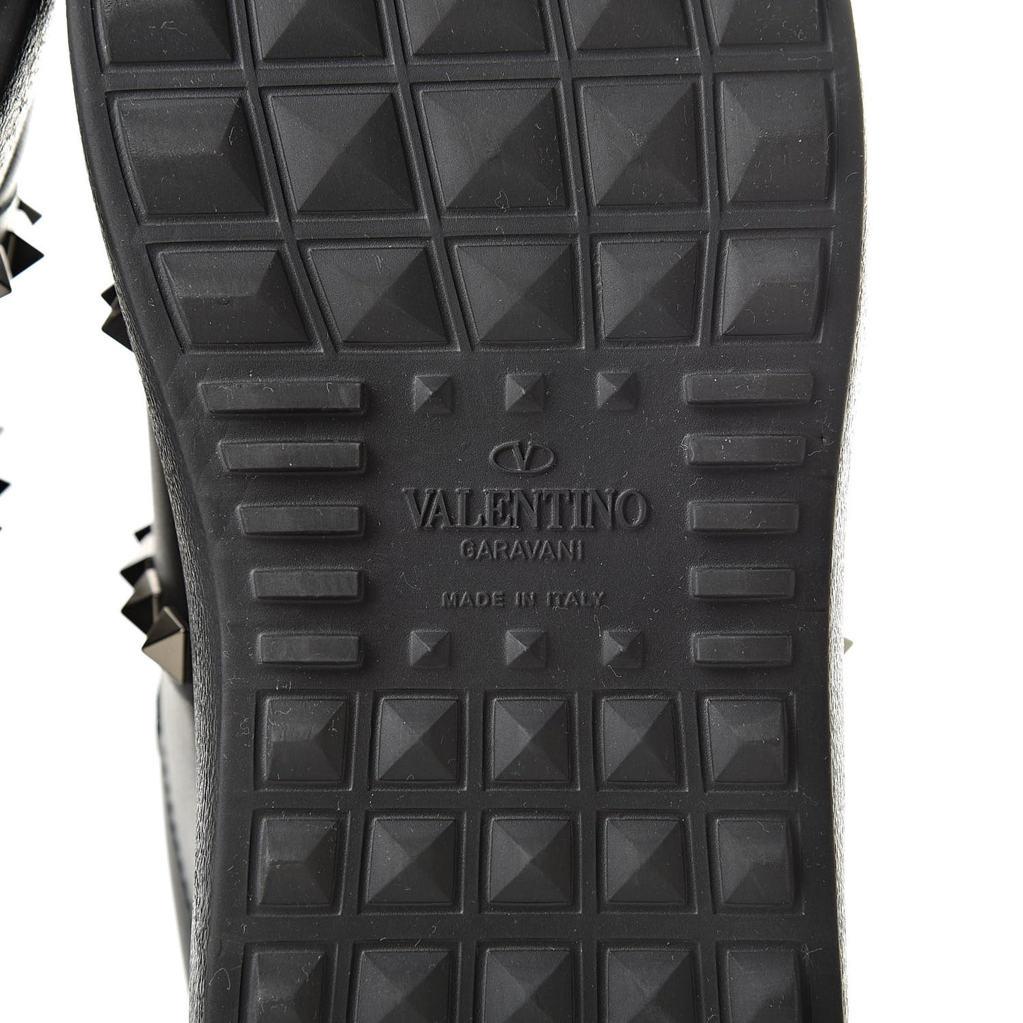 Calfskin Rockstud Untitled Open Sneakers 37 Black