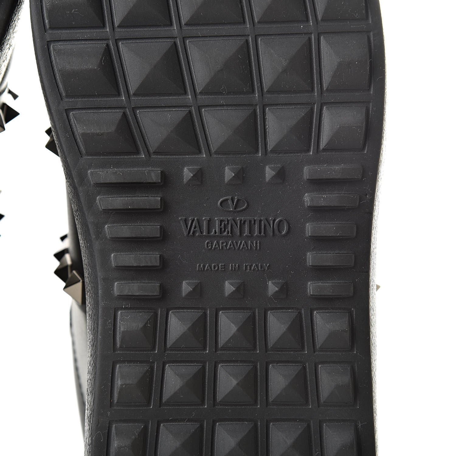 Valentino Garavani Calfskin Rockstud Untitled Open Sneakers 37 Black 6 of 8
