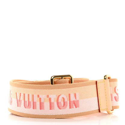 Louis Vuitton Jacquard Speedy Bandouliere 20 Shoulder Strap Pink Orange 2 of 5