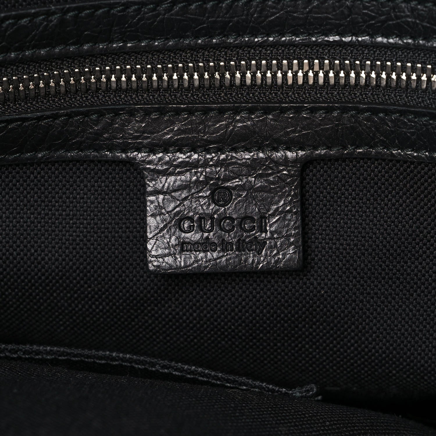 Gucci Fluffy Calfskin Morpheus Weekender Duffle Black 6 of 10