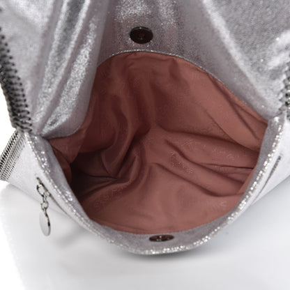 Stella McCartney Shaggy Deer Falabella Fold Over Clutch Silver 6 of 9