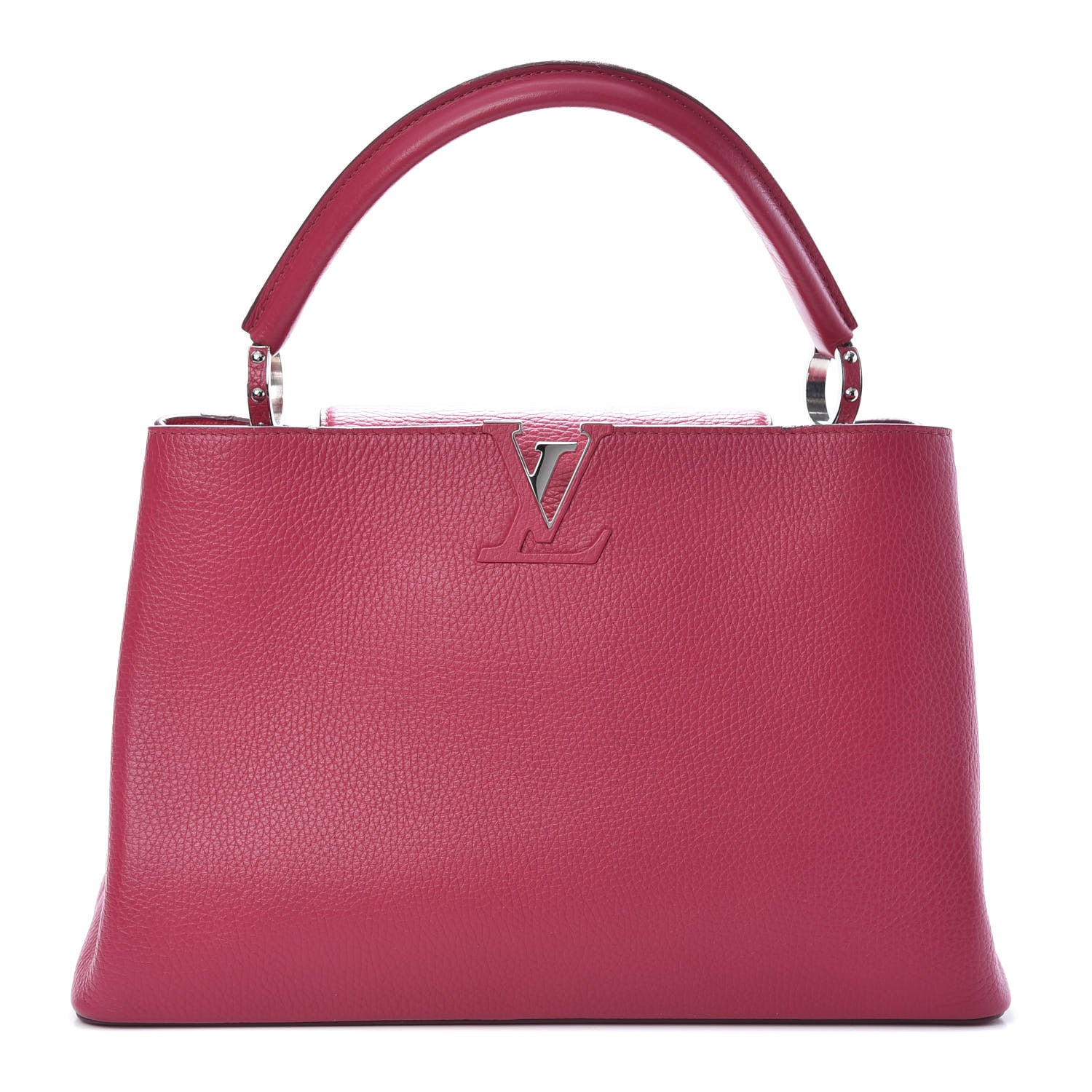 Louis Vuitton Taurillon Capucines MM Fuchsia 1 of 17