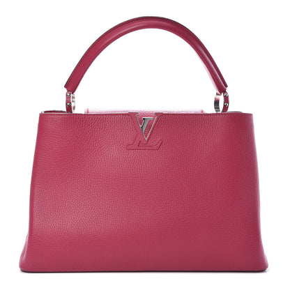 Louis Vuitton Taurillon Capucines MM Fuchsia 1 of 17