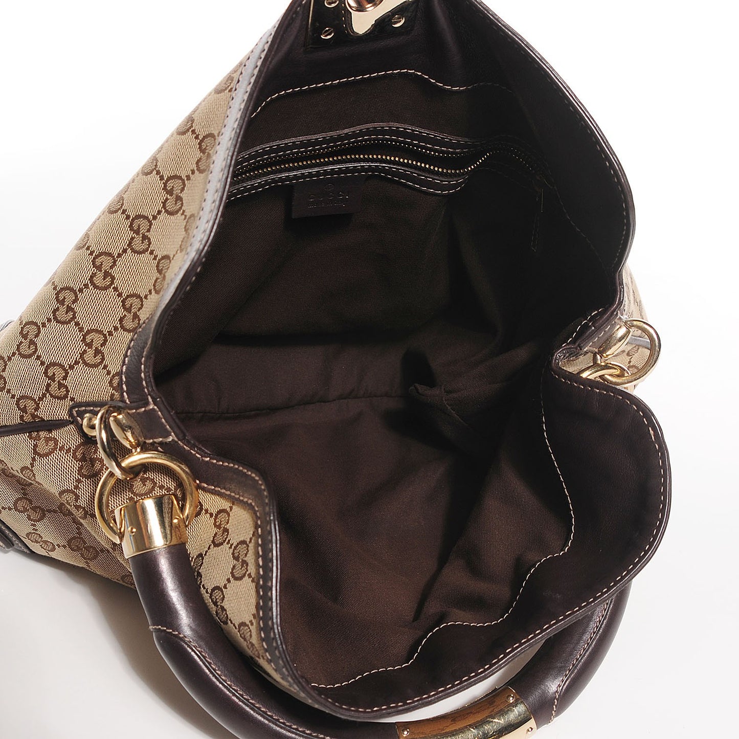 Monogram Medium Indy Top Handle Hobo Dark Brown