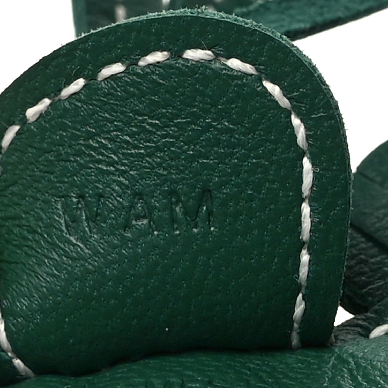 Hermes Milo Lambskin Grigri Rodeo Horse Bag Charm PM Vert Moyen 4 of 5