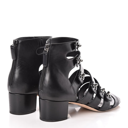 Chanel Calfskin CC Turnlock Sandals 38.5 Black 4 of 7