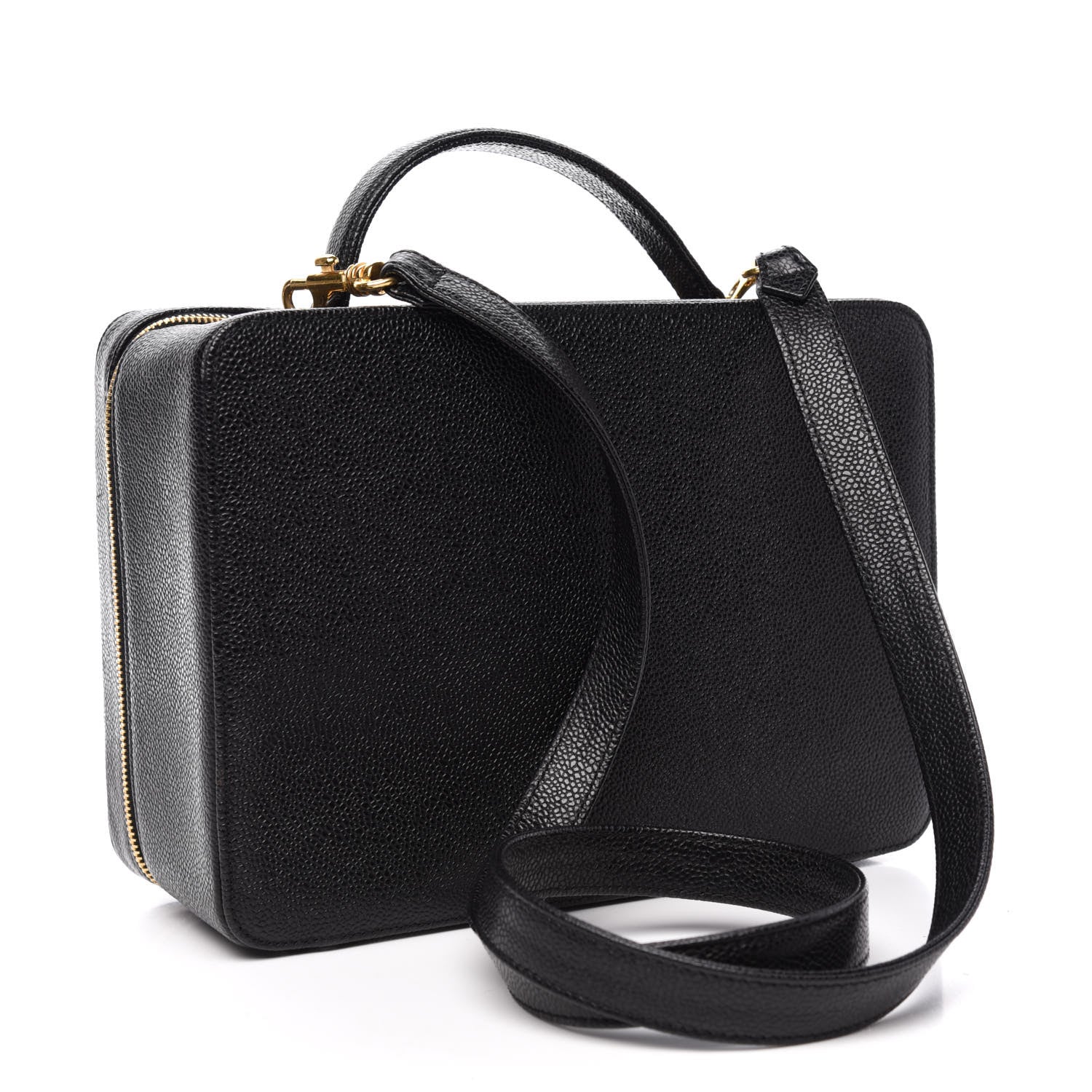 Chanel Caviar CC Vanity Case Black 3 of 10