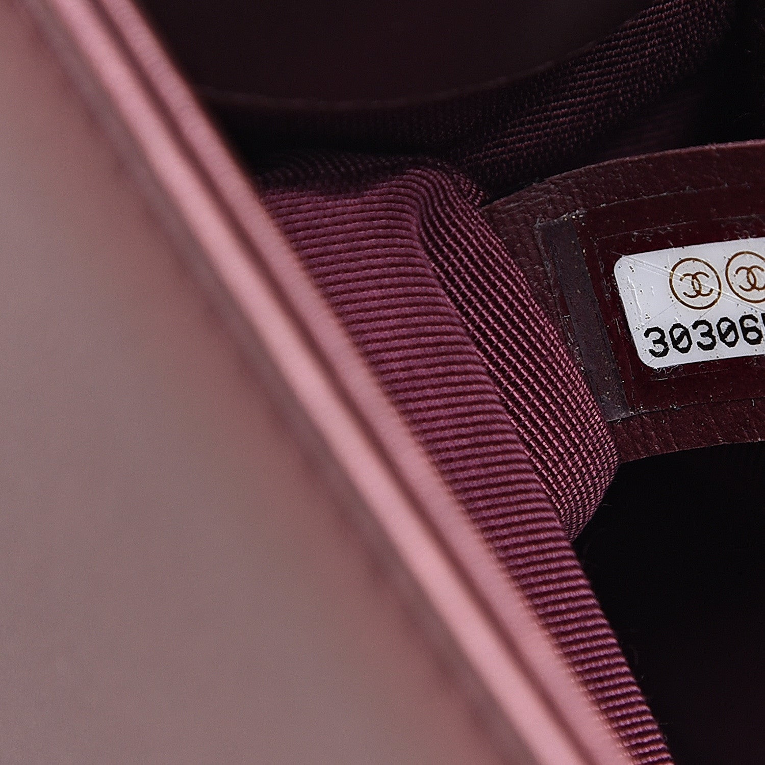 Chanel Metallic Calfskin Quilted Medium Boy Flap Plum 5 of 9