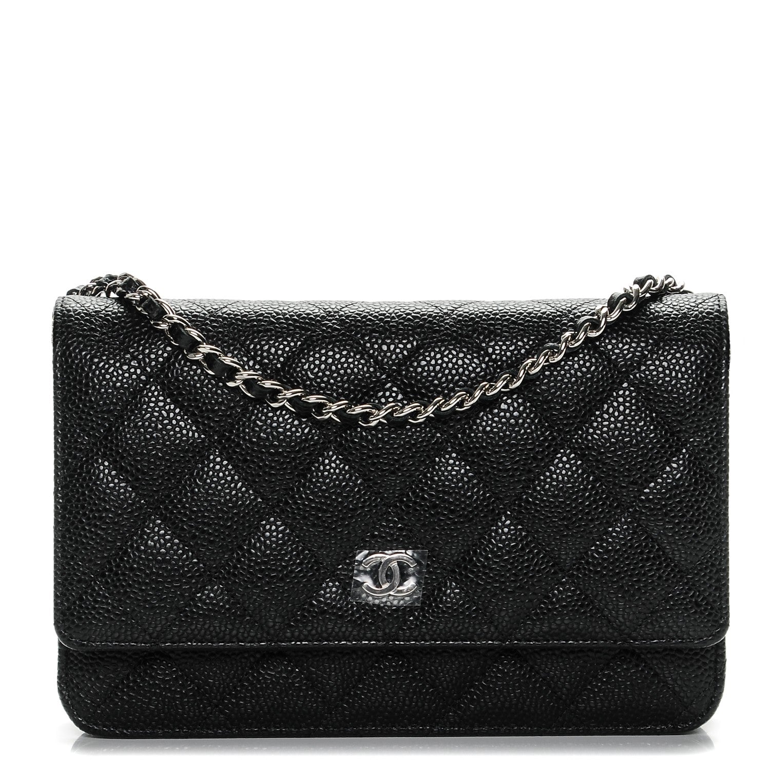 Chanel Caviar Quilted Wallet On Chain WOC Black 1 of 8