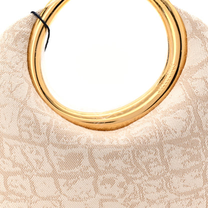 Jacquemus Cotton Le Petit Calino Ring Top Handle Bag Croco Beige 7 of 9