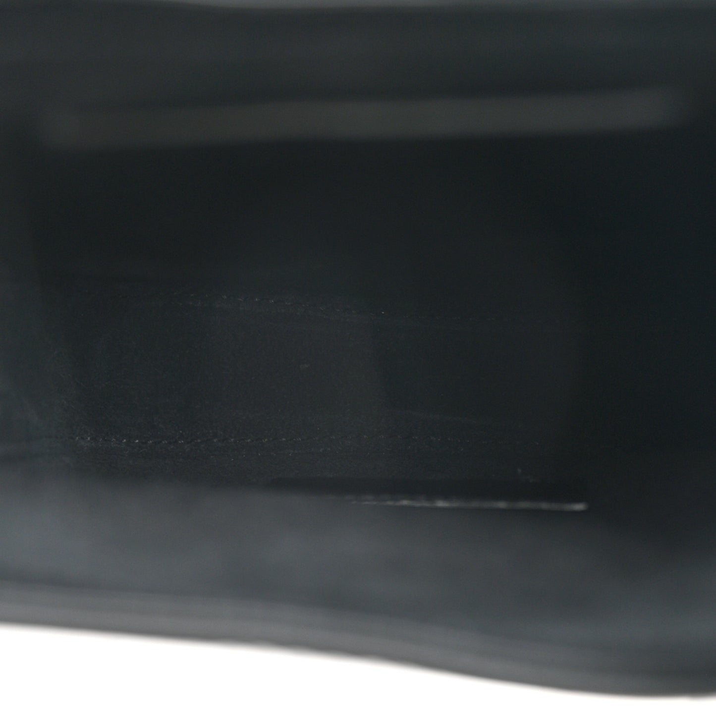 Patent Calfskin Mini Le 5 A 7 Vertical Hobo Black