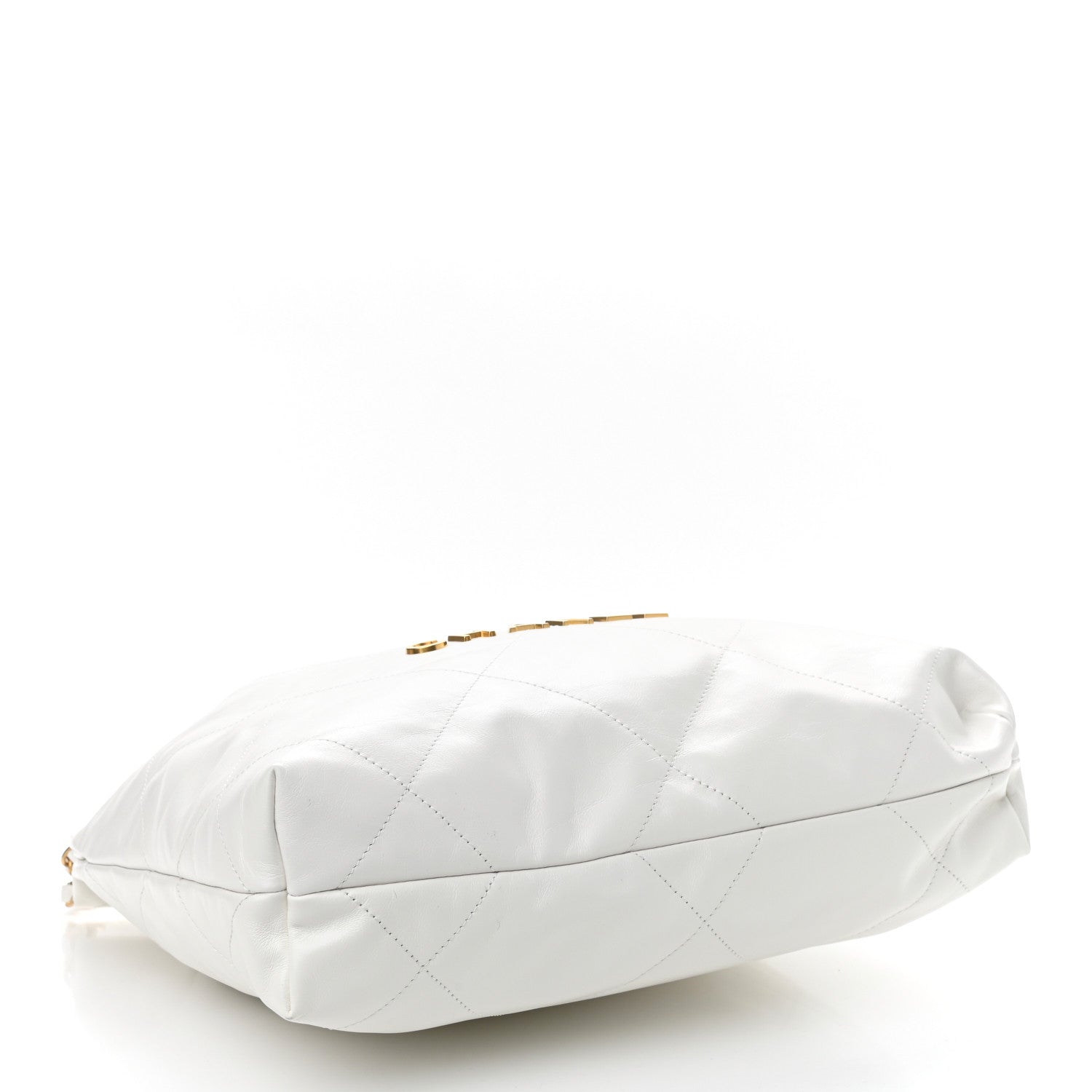 Chanel Shiny Calfskin Quilted Small Chanel 22 White 5 of 12