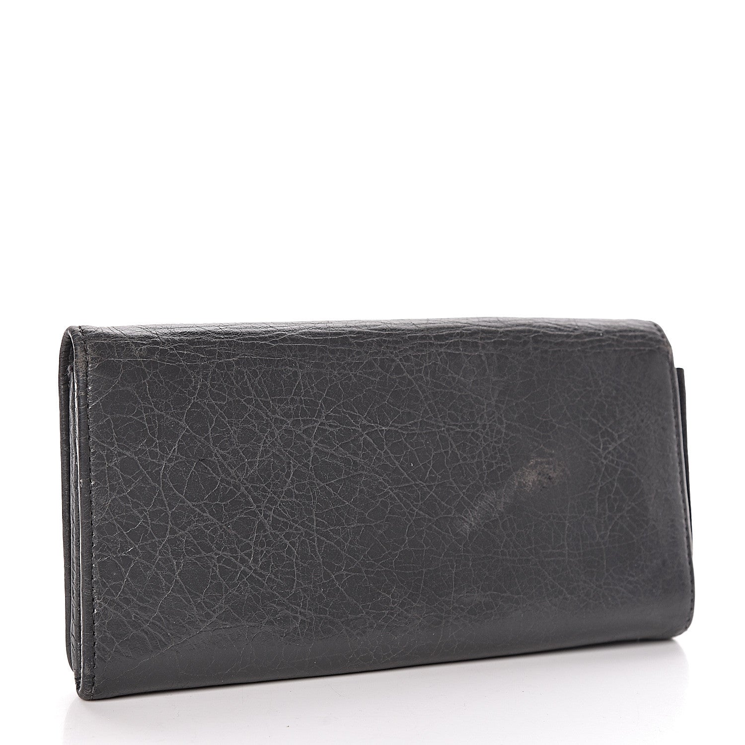 Balenciaga Agneau Classic Hardware Money Wallet Gris Fossile 3 of 11