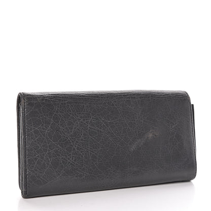 Balenciaga Agneau Classic Hardware Money Wallet Gris Fossile 3 of 11