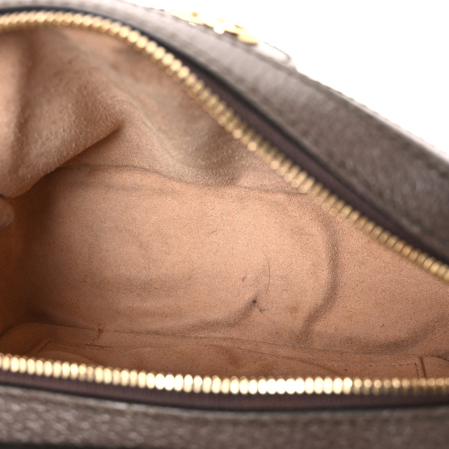 GG Supreme Monogram Mini Ophidia Top Handle Shoulder Bag Brown