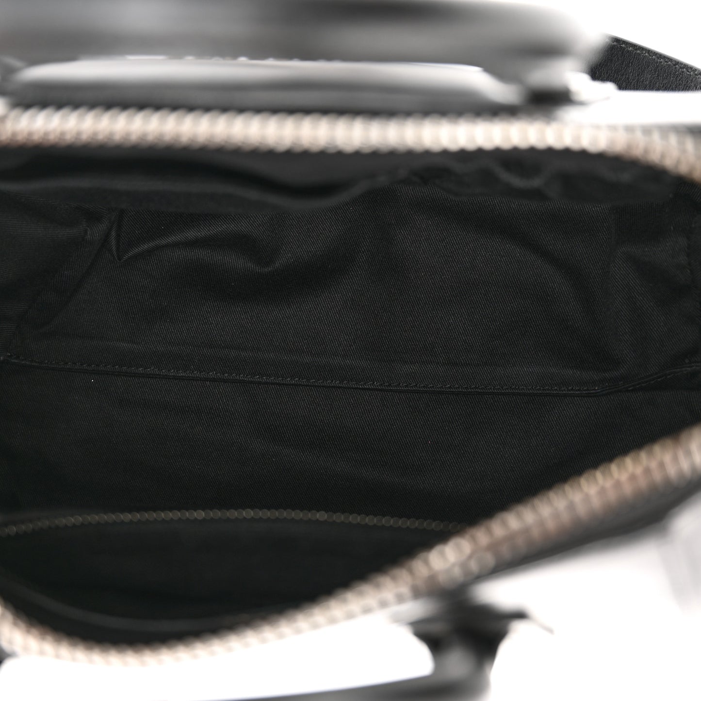 Shiny Lord Calfskin Small Antigona Black