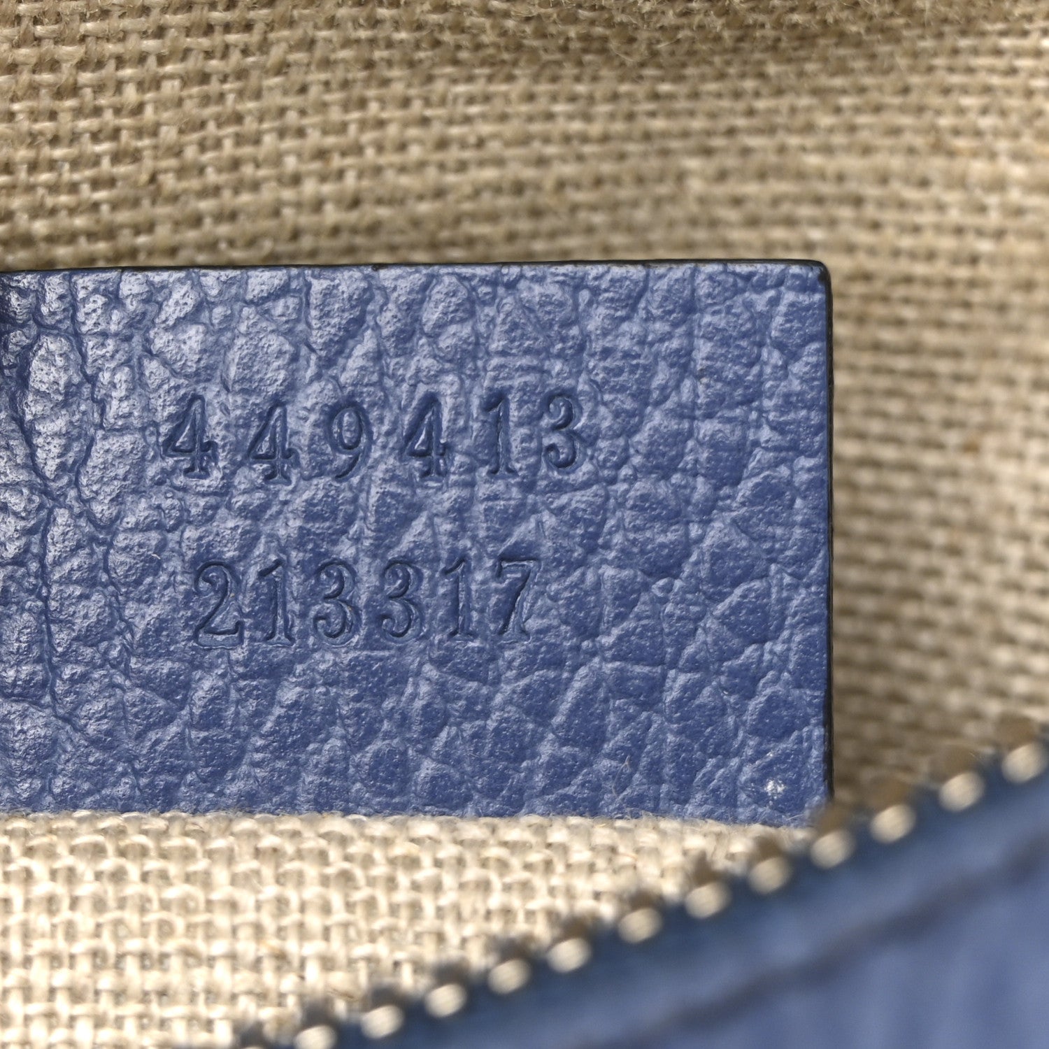 Gucci Monogram Dollar Calfskin Mini Bree Messenger Bag Beige Ebony Caspian 7 of 15