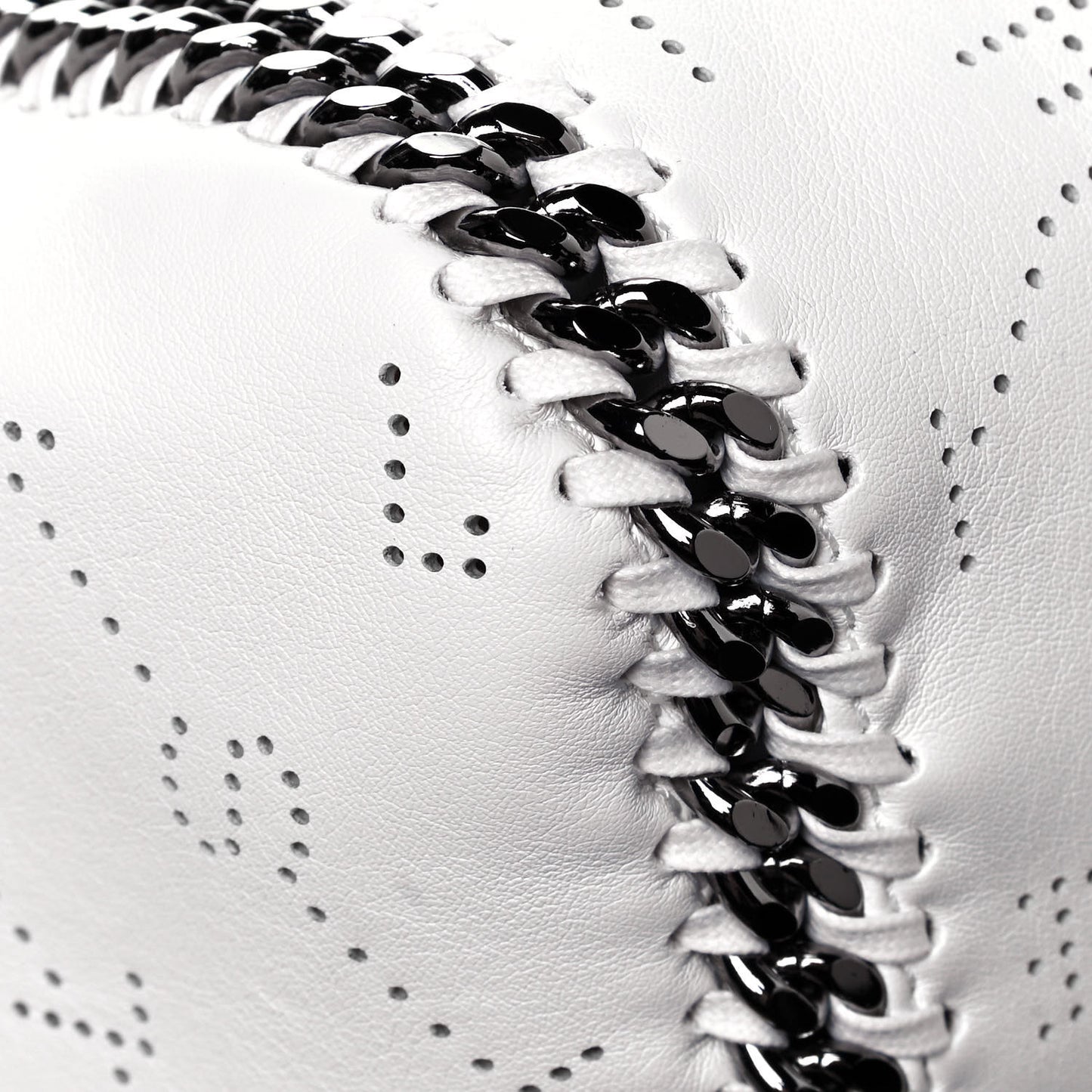 Eco Alter Nappa Perforated Logo Falabella Reversible Tote Optical White
