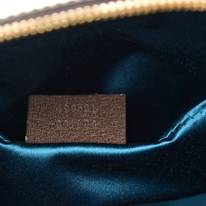 Gucci GG Supreme Monogram Textured Dollar Calfskin Web Small Ophidia Dome Shoulder Bag Beige Ebony New Acero 6 of 10