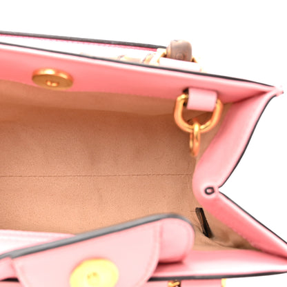 Gucci Wonka Grain Calfskin Mini Diana Tote Bag Wild Rose Fuxia Fluo 5 of 10