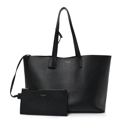 Saint Laurent Calfskin Large Shopping Tote Black 1 of 8