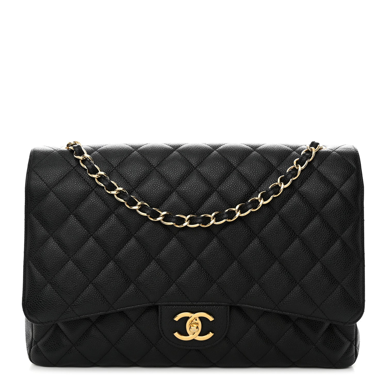 Chanel Caviar Quilted Maxi Double Flap Black 1 of 13