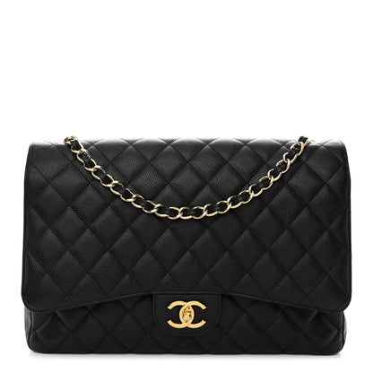 Chanel Caviar Quilted Maxi Double Flap Black 1 of 13