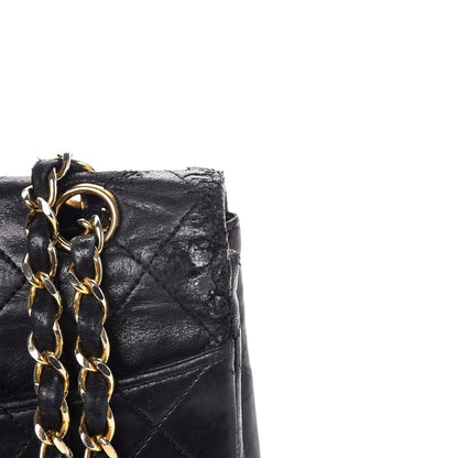 Chanel Lambskin Quilted Medium Single Flap Black 22 of 24