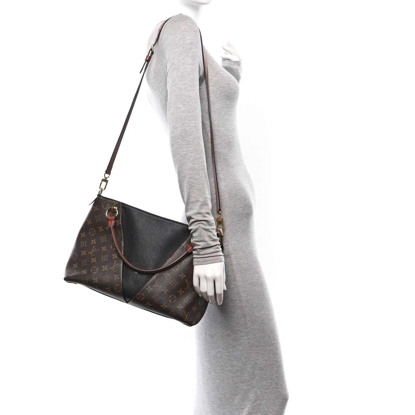 Monogram V Tote MM Black