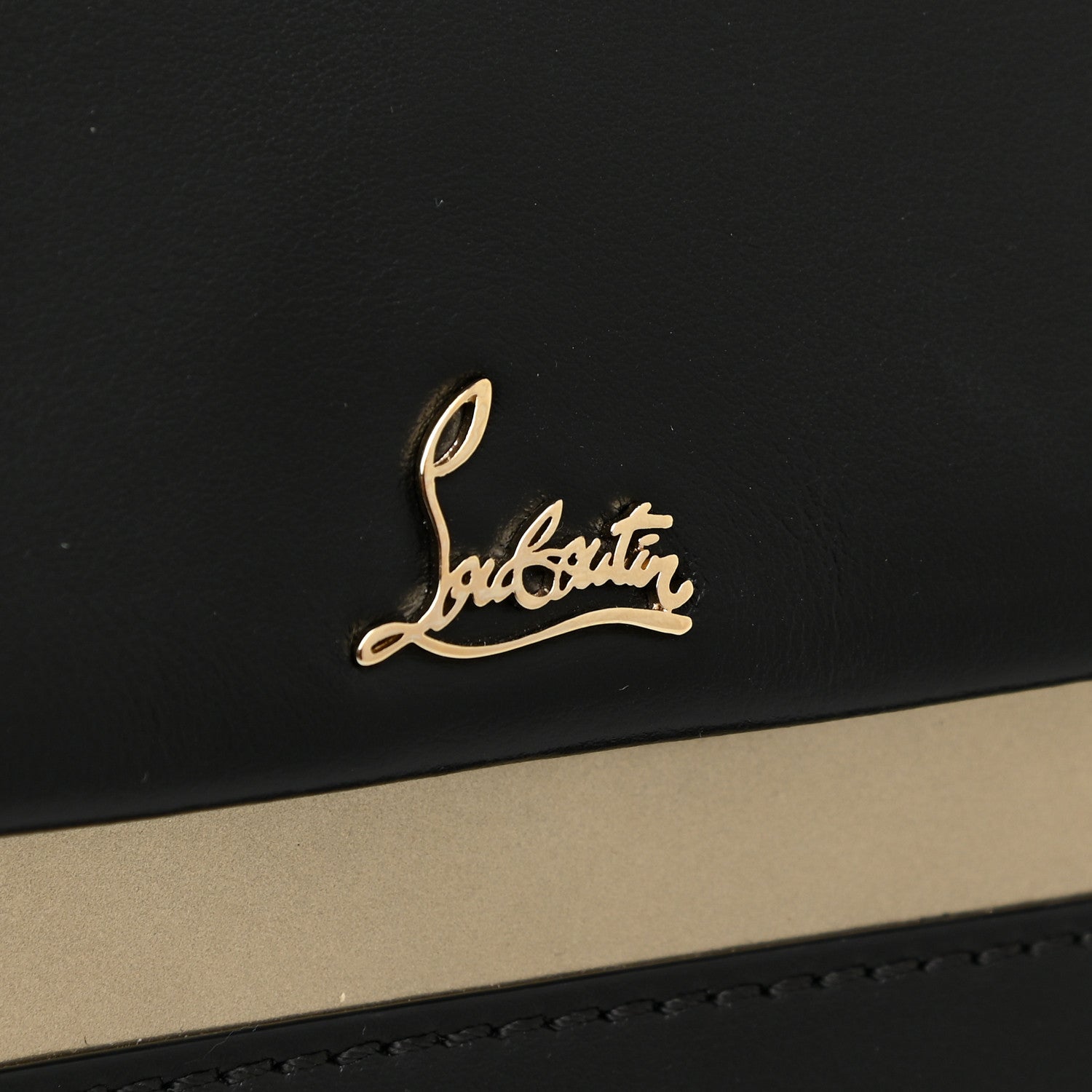 Christian Louboutin Calfskin Loubiblues Paris Clutch Bag Black Multi 15 of 19