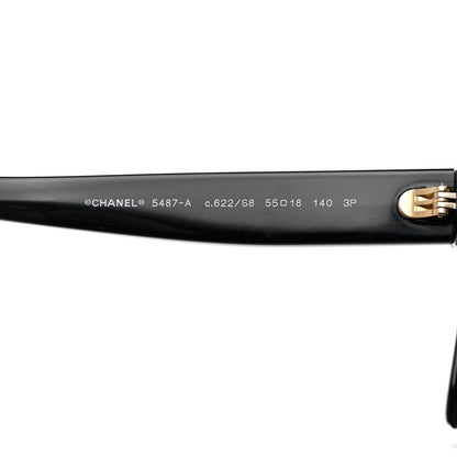 Chanel Acetate Chain Square Sunglasses 5487-A Black 8 of 10