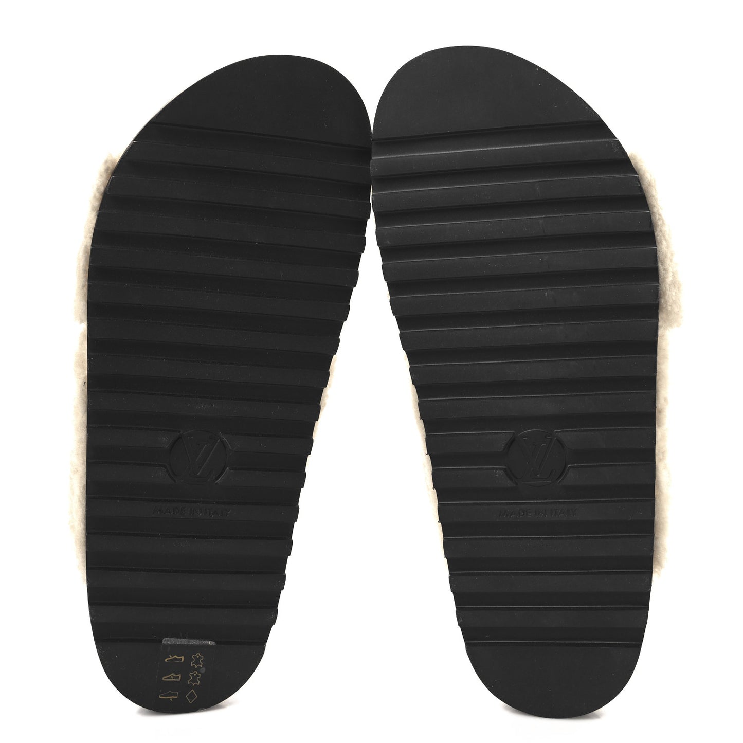Shearling Paseo Sandals 39 Black