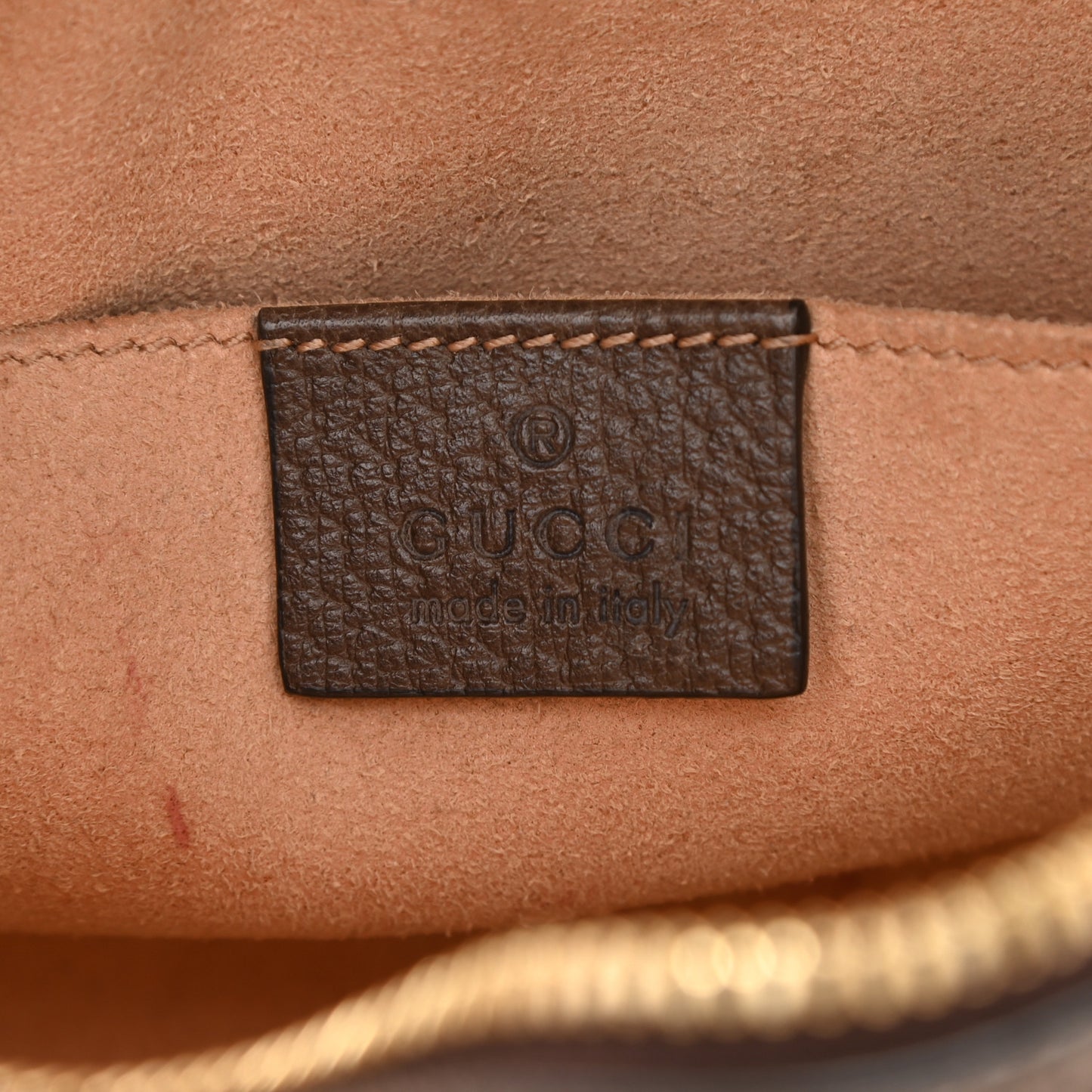 GG Supreme Monogram Web Small Ophidia Belt Bag Dark Brown
