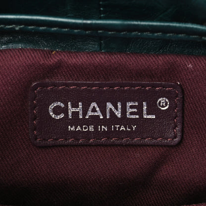 Chanel Glazed Calfskin Quilted Small Salzburg Mountain Backpack Dark Green 5 of 8